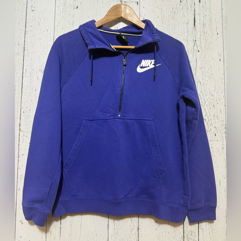 Nike Royal Blue Half-Zip Sweatshirt